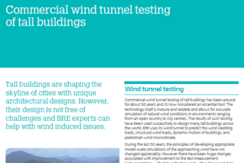 Commercial wind tunnel testing of tall buildings