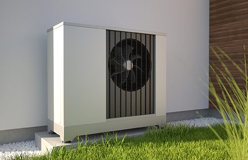 A heat pump as featured in BRE's heat decarbonisation report
