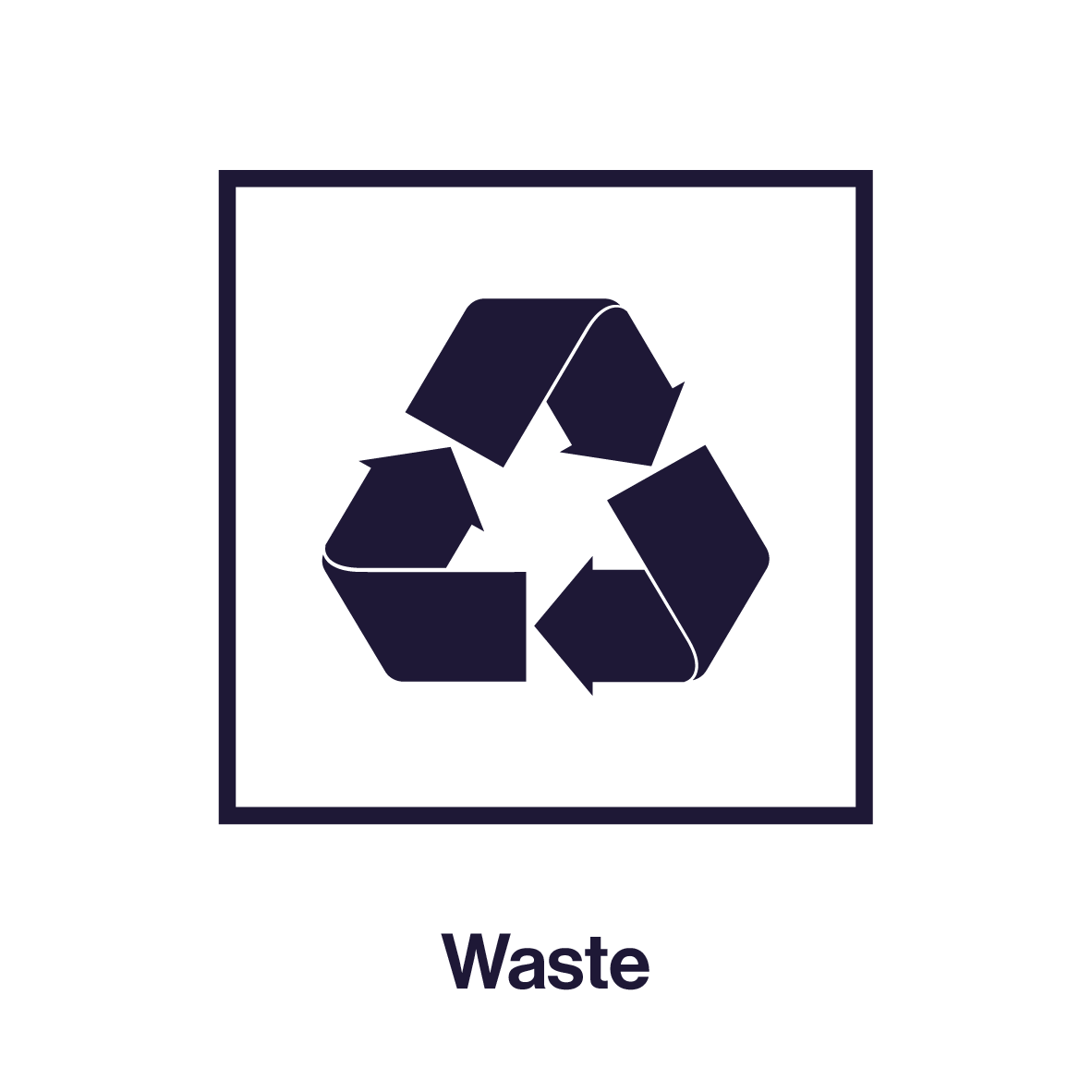 BREEAM assessment category, waste icon