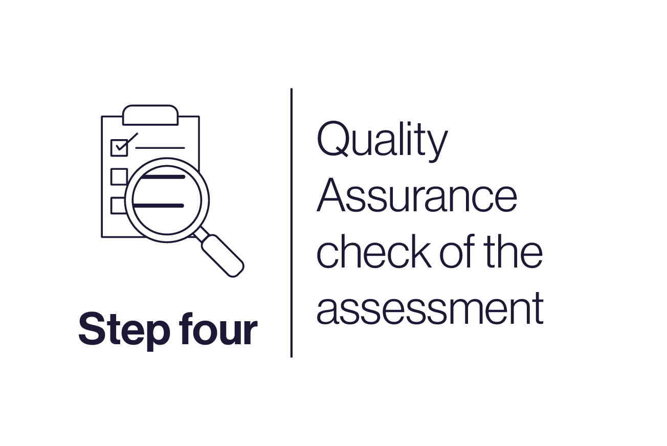 Quality assurance check of the BREEAM assessment icon