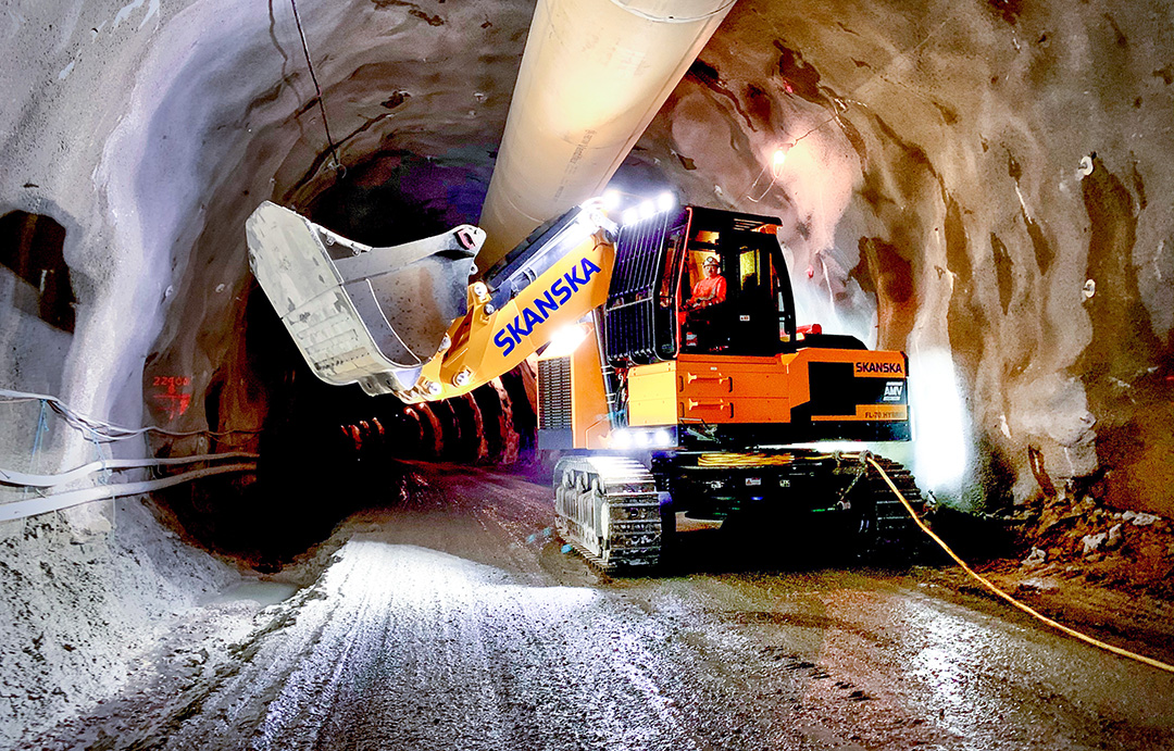 Elektrisk Fontlaster Sustainable Tunnelling BREEAM Infrastructure